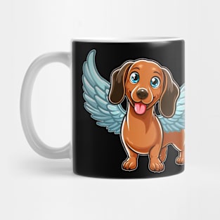 Dachshund Angel Cute Cartoon with Wings Mug